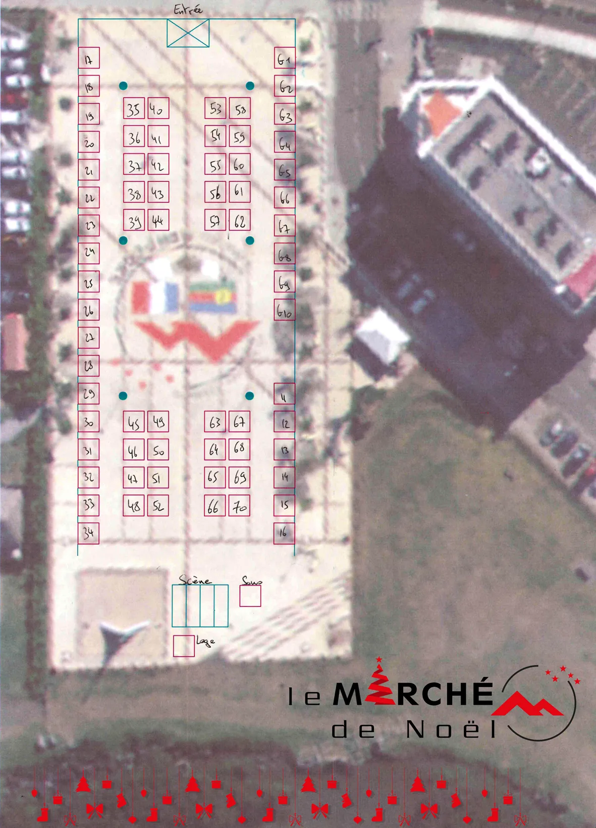 PLAN MARCHE DE NOEL MONT-DORE 2021